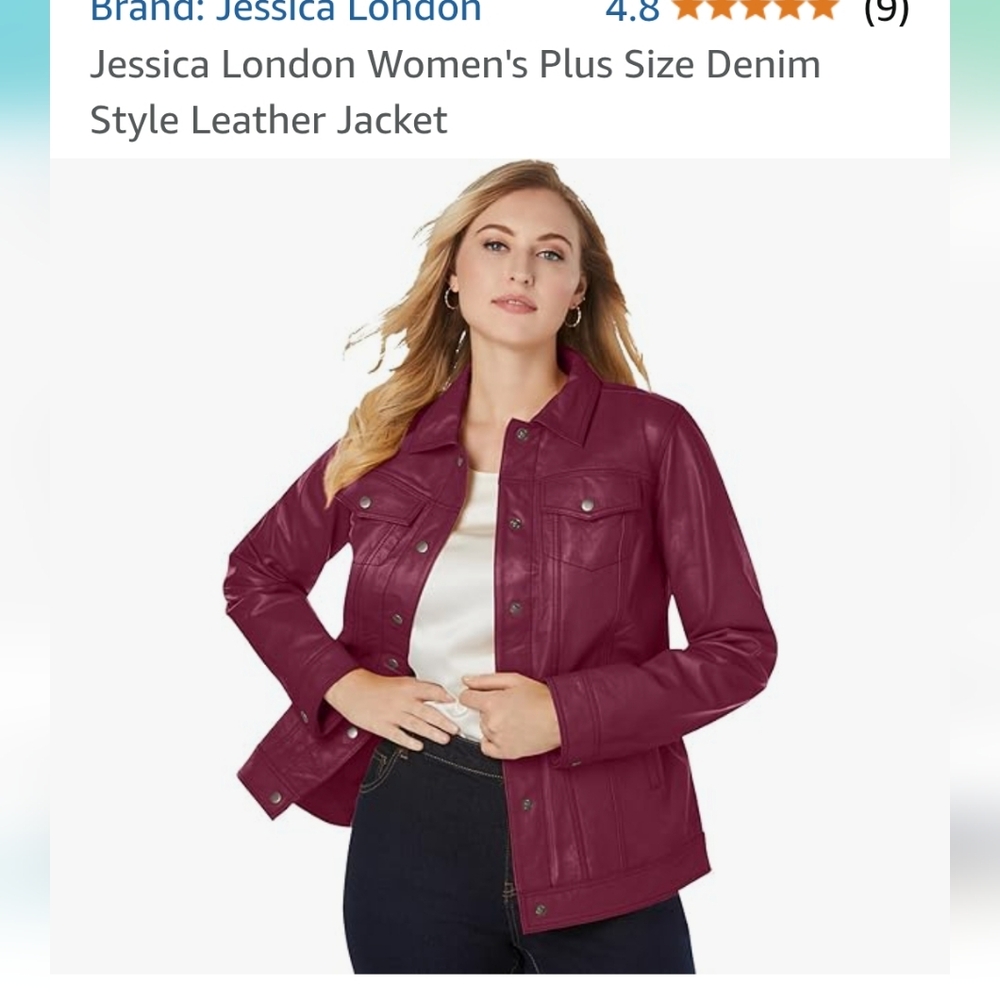 Jessica‎ london leather jacket